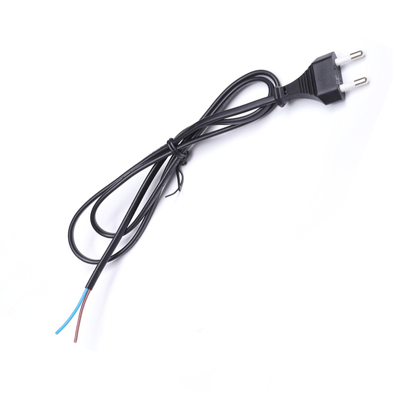 歐標兩芯扁頭電源線